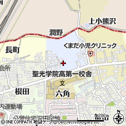 福島県伊達市高田6周辺の地図