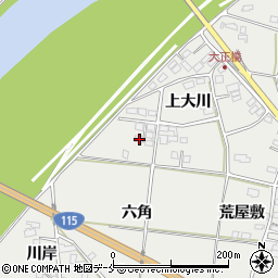 福島県伊達市伏黒上大川61周辺の地図