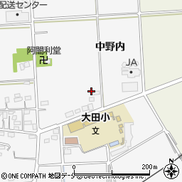 福島県伊達市保原町大泉（中野内）周辺の地図