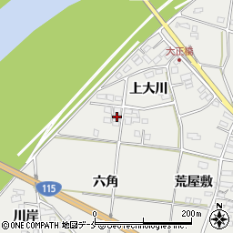 福島県伊達市伏黒上大川62周辺の地図