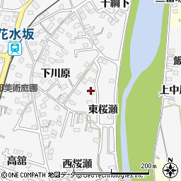 福島県福島市飯坂町東桜瀬31-6周辺の地図