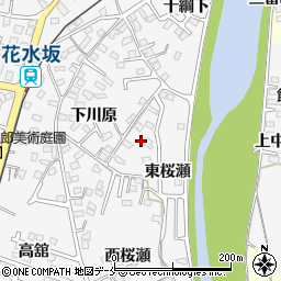 福島県福島市飯坂町東桜瀬28周辺の地図