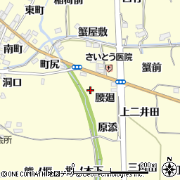 福島県福島市飯坂町湯野腰廻周辺の地図