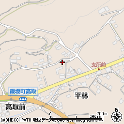 福島県福島市飯坂町中野高取4周辺の地図