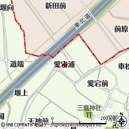 福島県福島市飯坂町東湯野（愛宕浦）周辺の地図