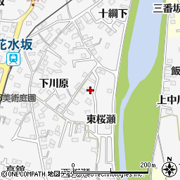 福島県福島市飯坂町東桜瀬31-3周辺の地図
