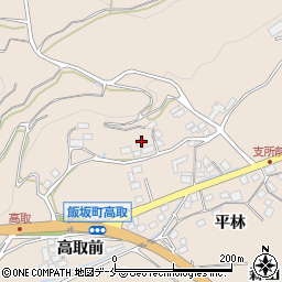 福島県福島市飯坂町中野高取127-2周辺の地図