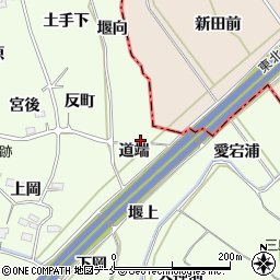 福島県福島市飯坂町東湯野（道端）周辺の地図