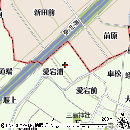 福島県福島市飯坂町東湯野（松浦）周辺の地図