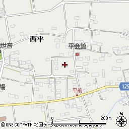 福島県伊達市伏黒西平28周辺の地図