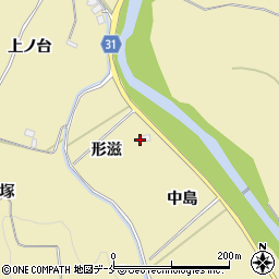 福島県伊達市梁川町大関形滋周辺の地図