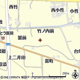 福島県福島市飯坂町湯野周辺の地図