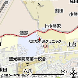 福島県伊達市高田15周辺の地図