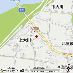 福島県伊達市伏黒上大川79周辺の地図