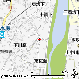 福島県福島市飯坂町東桜瀬4-37周辺の地図