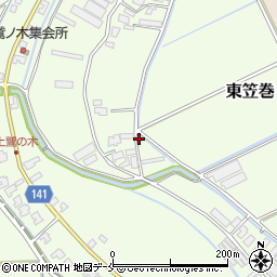 新潟県新潟市南区東笠巻2032周辺の地図