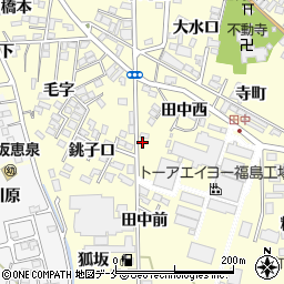 福島県福島市飯坂町湯野窪田10-4周辺の地図