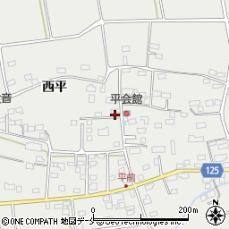 福島県伊達市伏黒西平30周辺の地図