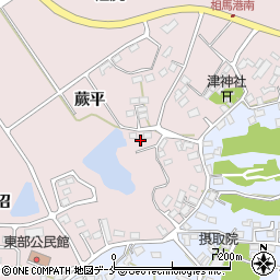 福島県相馬市原釜蕨平周辺の地図