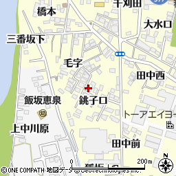福島県福島市飯坂町湯野銚子口6周辺の地図