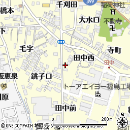 福島県福島市飯坂町湯野窪田3周辺の地図