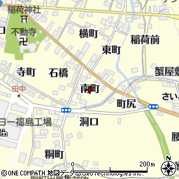 福島県福島市飯坂町湯野（南町）周辺の地図