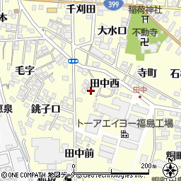 福島県福島市飯坂町湯野窪田1-12周辺の地図