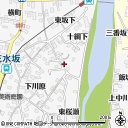 福島県福島市飯坂町十綱下2周辺の地図