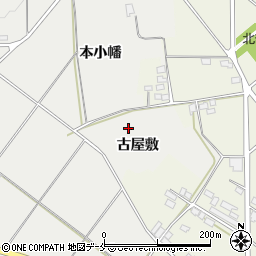 福島県伊達市伏黒古屋敷周辺の地図
