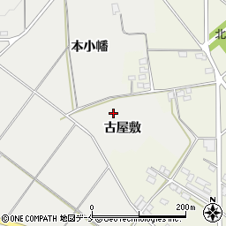 福島県伊達市伏黒（古屋敷）周辺の地図