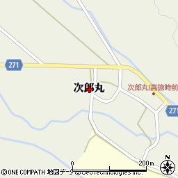 新潟県阿賀野市次郎丸周辺の地図