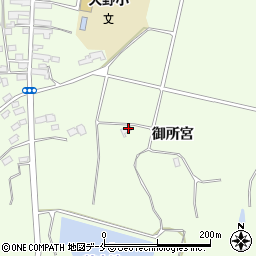福島県相馬市大坪御所宮周辺の地図