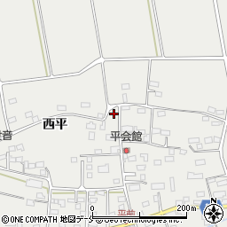 福島県伊達市伏黒西平33周辺の地図