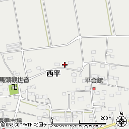 福島県伊達市伏黒西平14周辺の地図