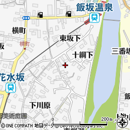 福島県福島市飯坂町十綱下6周辺の地図