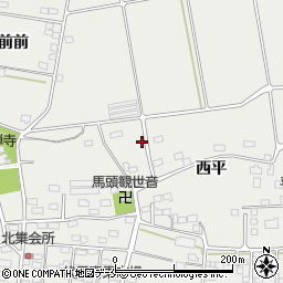 福島県伊達市伏黒西平8周辺の地図