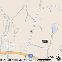 福島県福島市飯坂町中野栃窪周辺の地図