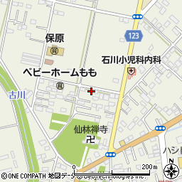 福島県伊達市保原町東台後24周辺の地図