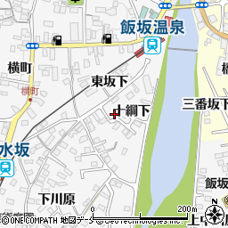 福島県福島市飯坂町十綱下9周辺の地図