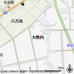 福島県伊達市保原町大泉大竹内周辺の地図