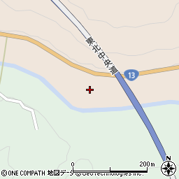 福島県福島市飯坂町中野爼石周辺の地図