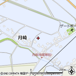 新潟県阿賀野市月崎周辺の地図