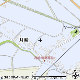 新潟県阿賀野市月崎周辺の地図