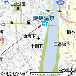 福島県福島市飯坂町十綱下11-7周辺の地図