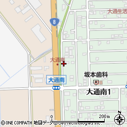 新潟県新潟市南区大通南1丁目8周辺の地図