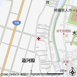 新潟県新潟市西区道河原周辺の地図