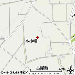 福島県伊達市伏黒本小幡周辺の地図