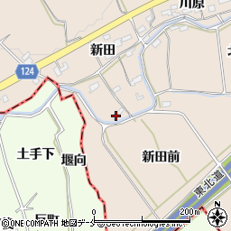福島県伊達郡桑折町松原新田8周辺の地図