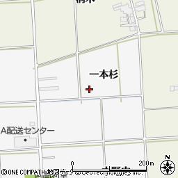 福島県伊達市保原町大泉一本杉周辺の地図