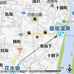 福島県福島市飯坂町立町11周辺の地図